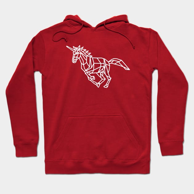 Geometric Unicorn Hoodie by shaldesign